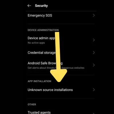 Página de inicio 20 Habilita orígenes desconocidos en tu dispositivo